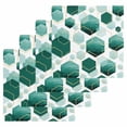thumbnail image 1 of Turquoise Marble Kitchen Dish Towels for Drying Dishes Set of 4, Gold White Geometric Hexagon Modern Waffle Weave Microfiber Hand Tea Bathroom Towels Quick Dry & Absorbent Towel 12x12, 1 of 7