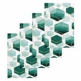 thumbnail image 1 of Turquoise Marble Kitchen Dish Towels for Drying Dishes Set of 4, Gold White Geometric Hexagon Modern Waffle Weave Microfiber Hand Tea Bathroom Towels Quick Dry & Absorbent Towel 15.7x23.6, 1 of 7