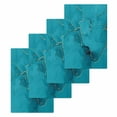thumbnail image 1 of Turquoise Marble Kitchen Dish Towels for Drying Dishes Set of 4, Minimalist Abstract Golden Fluid Art Waffle Weave Microfiber Hand Tea Bathroom Towels Quick Dry & Absorbent Towel 15.7x23.6, 1 of 7