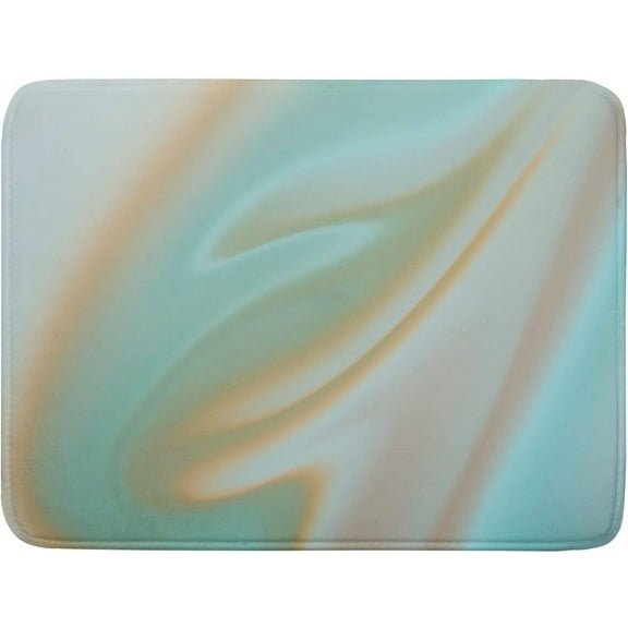 Turquoise Marble Stone Bathroom Shower Mat Doormat Bath Rug Non Slip,Floor Rug Absorbent Carpets Floor Mat Home Decor for Kitchen Bedroom Rug, 16"X 24"