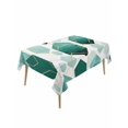 thumbnail image 1 of Turquoise Marble Table Cloth, Gold White Geometric Hexagon Modern Waterproof Tablecloth for Rectangle Tables, Reusable Washable Fabric Table Cover for Restaurant Kitchen Dining Tables 60"x120", 1 of 6