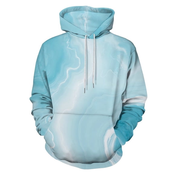 Turquoise Marble Texture Men's Women New Sweatshirt Hoodie Men's Plus Size Sweatshirt Hooded Sweatshirt 3d Printed Street Men's Cloth