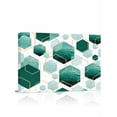 thumbnail image 1 of Turquoise Marble Wall Art for Living Room,Canvas Picture Wall Decor for Bathroom Bedroom,Gold White Geometric Hexagon Modern Painting Artwork for Office Kitchen Hallway Dining Room Home Decor 24"x32", 1 of 8