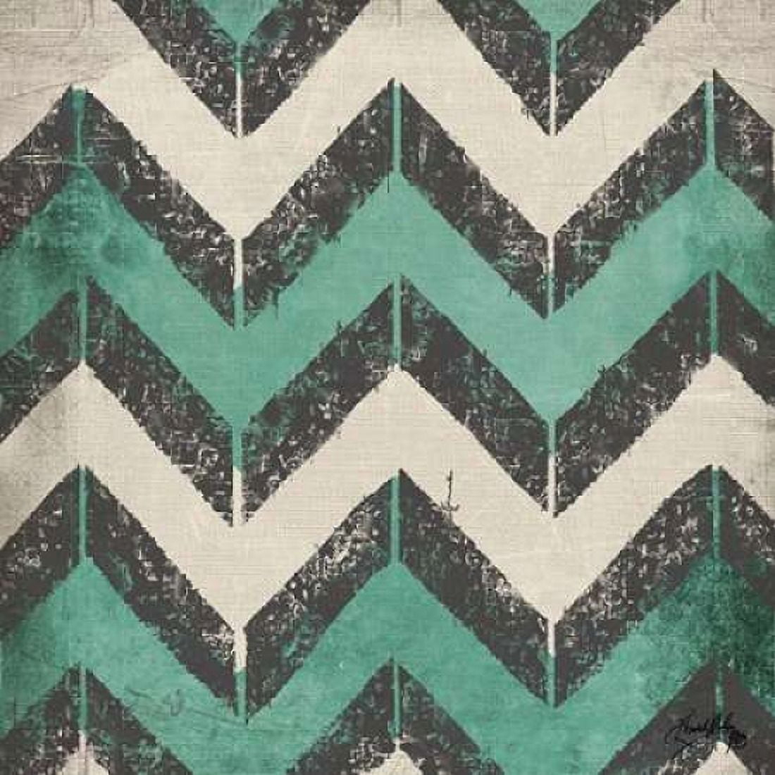 Turquoise Modele I Canvas Art - Elizabeth Medley (24 x 24)