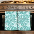 thumbnail image 1 of Turquoise Monstera Deliciosa Kitchen Towels Set of 3, Summer Botanical Tropical Absorbent Dish Towels for Kitchen, Microfiber Hand Towel, Quick Drying Tea Towel for Cleaning Decorative Dishcloths, 1 of 7