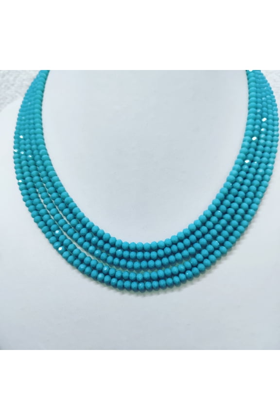 Turquoise Gemstone Necklace, 8 ct, Other Metal