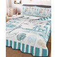 thumbnail image 1 of Turquoise Ocean Twin Size Down Alternative Comforter, Lightweight Comforter Quilt Bedding Set with Pillow Shams Coastal Nautical Lighthouse Starfish All Seasons Bed Comforter Duvet Insert 68"x86", 1 of 7