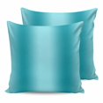 thumbnail image 1 of Turquoise Ombre 24x24 Pillow Covers Set of 2, Farmhouse Teal Gradient Modern Art Throw Pillow Covers Decorative Couch Cushion Case, Microfiber Square Pillowcases for Bedroom Car Living Room, 1 of 7