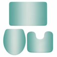 thumbnail image 1 of Turquoise Ombre Bath Mat 3 Piece Bathroom Rug Set, Modern Gradient Abstract Art Non Slip Bath Rug Contour Mat and Toilet Lid Cover, Absorbent Shower Mats Soft Bath Rugs and Mats Sets, 1 of 8