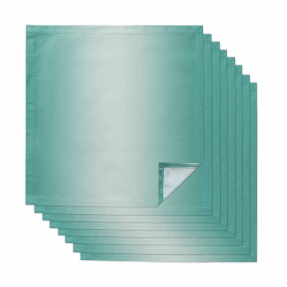 Turquoise Ombre Cloth Napkins, Modern Gradient Abstract Art Washable and Reusable Dinner Napkins Set of 8, Table Napkin for Kitchen Party Birthday Wedding Hotel Housewarming 20"x20"