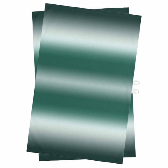 Turquoise Ombre Kitchen Towels Set of 2, Water Absorbent Dish Towel, Contemporary Abstract Gradient Decorative Hand Towels - Quick Drying Cloth for Cooking Baking, 18x28 Inch