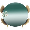thumbnail image 1 of Turquoise Ombre Round Tablecloth 55-60 Inch Round Fitted Table Cloth with Elastic Edge, Contemporary Abstract Gradient Waterproof Table Cover Protector for Outdoor Picnic Party Dining, 1 of 9