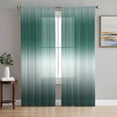 thumbnail image 1 of Turquoise Ombre Sheer Curtains 108 Inch Length 2 Panels Set, Contemporary Abstract Gradient Voile Window Treatment Semi Sheer Long Curtains Drapes for Bedroom/Living Room/Kitchen 52"x108"x2, 1 of 7