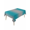 thumbnail image 1 of Turquoise Ombre Table Cloth, Grey Modern Art Farmhouse Waterproof Tablecloth for Rectangle Tables, Reusable Washable Fabric Table Cover for Restaurant Kitchen Dining Tables 60"x120", 1 of 6