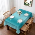 thumbnail image 1 of Turquoise Ombre Table Cloth Waterproof Tablecloths, Farmhouse Teal Gradient Modern Art Tablecloth Dining Table Cover for Kitchen Party Tabletop Outdoor, Rectangle Tablecloth 60x84 Inch, 1 of 9