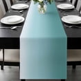 thumbnail image 1 of Turquoise Ombre Table Runner 36 Inches Long, Teal White Gradient Modern Abstract Art Kitchen Coffee Dining Table Decoration for Home Party Birthday Wedding Home Decor 13x36 Inches, 1 of 8