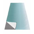 thumbnail image 1 of Turquoise Ombre Yoga Towel for Hot Yoga Non Slip, Teal White Gradient Modern Abstract Art Yoga Mat Towel Absorbent Yoga Sweat Towels Microfiber Hot Yoga Blanket for Bikram Pilates 26"x70", 1 of 7