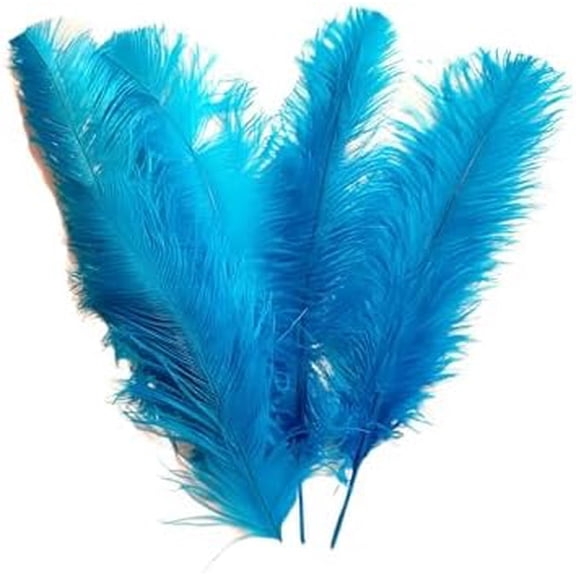 Turquoise Ostrich Feathers 100 pcs. 13-17 inch Bulk Ostrich Feathers$$Art & Craft