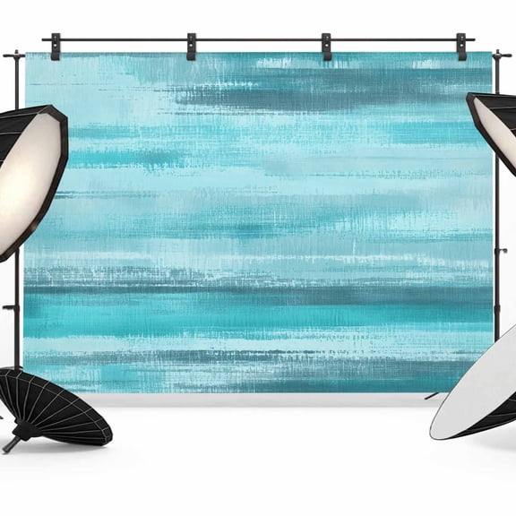 Turquoise Paint Photography Backdrop 10x8FT, Watercolor Abstract Aqua Stripes Photo Backdrops, Background for Photography Studio Photo Studio Background, Back Drop for Photoshoot