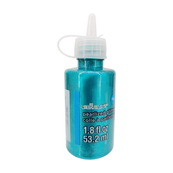 Turquoise Pearlized Glitter Glue by Creatology  Craft Adhesive with Sparkle Finish - 1.8 fl. oz. Bottles - 12 Pack