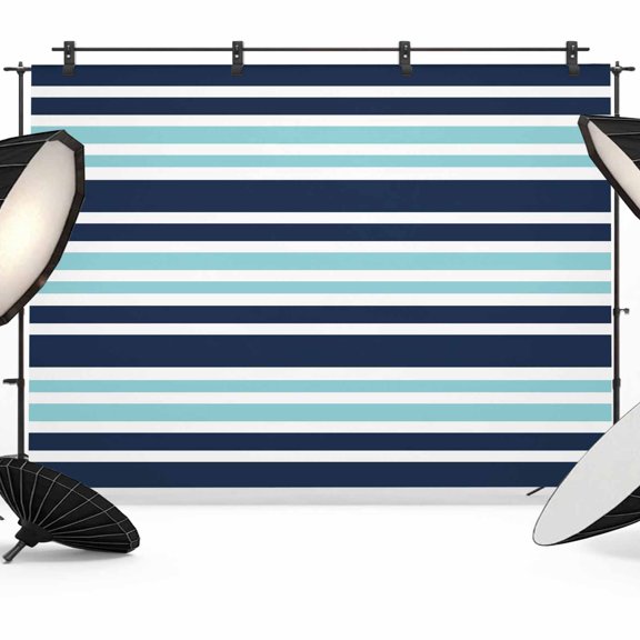 Turquoise and Photography Backdrop 8x6FT, Dark Blue Stripes Minimalist Modern Geometric Photo Backdrops, Background for Photography Studio Photo Studio Background, Back Drop for Photoshoot