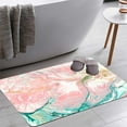 thumbnail image 1 of Turquoise Pink Painted Background Bath Rugs 16x24 Inch Non Slip Bath Mat Quick Dry Absorbent Thin Bath Rug Fit Under Door Washable Bath Floor Rugs for Bathroom Bathtub Shower Sink,Multi 8, 1 of 6