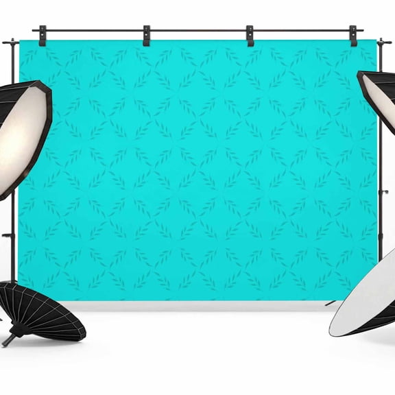 Turquoise Plaid Backdrop for Photoshoot,Photography Photo Studio Background Wall Backdrop,Geometric Leaf Diamond Morocco Abstract Back Drop Banner Panel for Portraits Wedding Live Streaming 7x5Ft