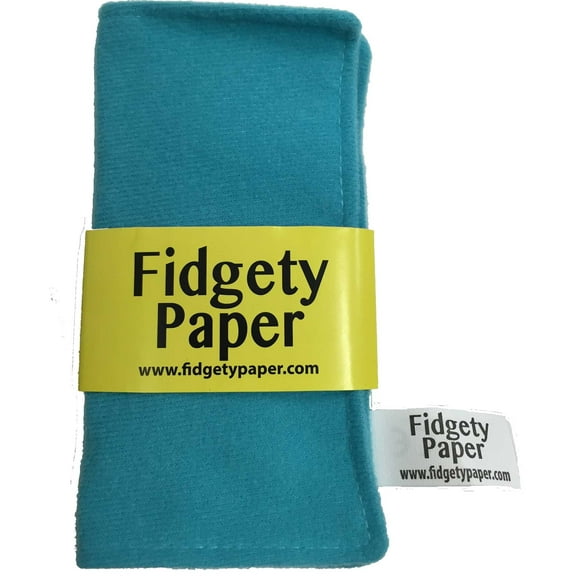 Turquoise Pocket-Sized Fidgety Paper