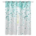 thumbnail image 1 of Turquoise Polka Dot Blackout Curtains for Bedroom Living Room Darkening Curtains 63 Inches Long Abstract Modern Art Dots Watercolor Window Curtain 2 Panels Set Window Treatment Grommet Drapes 42"x63", 1 of 9