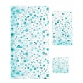 thumbnail image 1 of Turquoise Polka Dot Towel Set of 3, Soft Microfiber Bath Towels, Hand Towel, Washcloths, Modern Art Abstract Watercolor Dot Quick-Dry Absorbent Towels for Bathroom Kitchen Hotel Beach Gym Spa, 1 of 7
