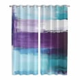 thumbnail image 1 of Turquoise Purple Kitchen Curtains 96 Inch Length, Geometric Abstract Modern Oil Painting Grommet Top Bedroom Living Room Curtains, Light Filtering Cafe Curtain Drapes 2 Panels Set 104''x96'', 1 of 9