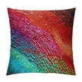 thumbnail image 1 of Turquoise Red Speckled Wood Pillow Case,, 1 of 5