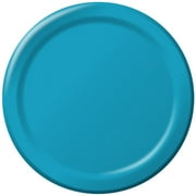 Turquoise Round Paper Plates 24 Count for 24 Guests