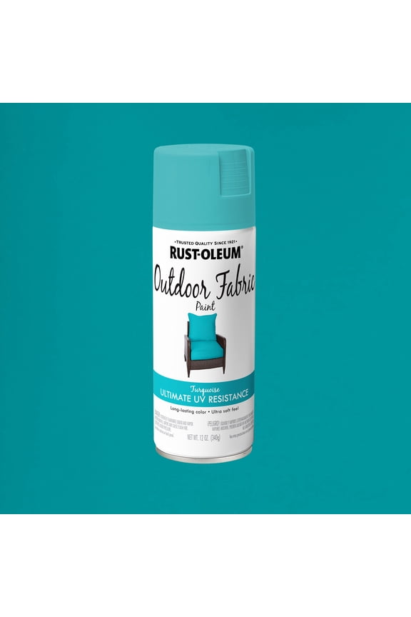 Turquoise, Rust-Oleum Outdoor Fabric Spray Paint-358842, 12 oz
