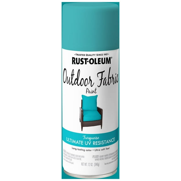 6 Pack, Turquoise, Rust-Oleum Specialty Matte Outdoor Fabric Spray Paint- 12 oz