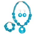 thumbnail image 1 of Turquoise Shell Necklace Set, 1 of 2