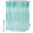 thumbnail image 1 of Turquoise Shower Curtain Set - 48" x 72" Washable Bathtub Curtain with 12 Hooks, Modern Abstract Art Ombre Striped Waterproof Fabric Stall Shower Curtains for Bathroom/Bathtub Décor, 1 of 6