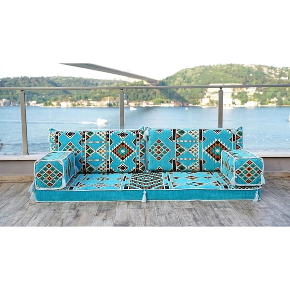 Turquoise Sleeper Couch, Diwan Sofa, Arabic Floor Cushions, Foldable Couch, Modular Sofa, Couch Bed, Sofa Sectionals, Floor Lounger
