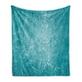 thumbnail image 1 of Turquoise Soft Flannel Fleece Throw Blanket, Blur Meadow Grass Plant Herb in Countryside Rural Seasonal Picture, Cozy Plush for Indoor and Outdoor Use, 50" x 70", Blue, by Ambesonne, 1 of 6