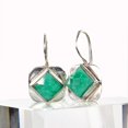 thumbnail image 1 of Turquoise Square Cut Hook Earrings, 1 of 2