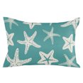 thumbnail image 1 of Turquoise Starfish Coastal Throw Pillow Cover 20 x 26 Inch Decorative Pillow Cover Nautical Summer Ocean Abstract Art Lumbar Pillowcase Seasonal Rectangle Cushion Case for Couch Sofa Bed Living Room, 1 of 9