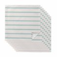 thumbnail image 1 of Turquoise Striped Cloth Napkins, Farmhouse Pinstripes Geometric Color Washable and Reusable Dinner Napkins Set of 8, Table Napkin for Kitchen Party Birthday Wedding Hotel Housewarming 20"x20", 1 of 8