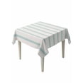 thumbnail image 1 of Turquoise Striped Table Cloth, Farmhouse Pinstripes Geometric Color Waterproof Tablecloth for Square Tables, Reusable Washable Fabric Table Cover for Restaurant Kitchen Dining Tables 60"x60", 1 of 6