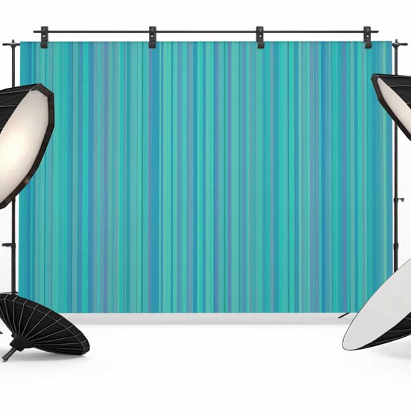 Turquoise Stripes Backdrop for Photography,Fabric Photo Background Backdrop,Modern Abstract Art Striped Farmhouse Photo Booth Background for Portrait Photoshoot Video Wedding Studio Banner 7x5ft