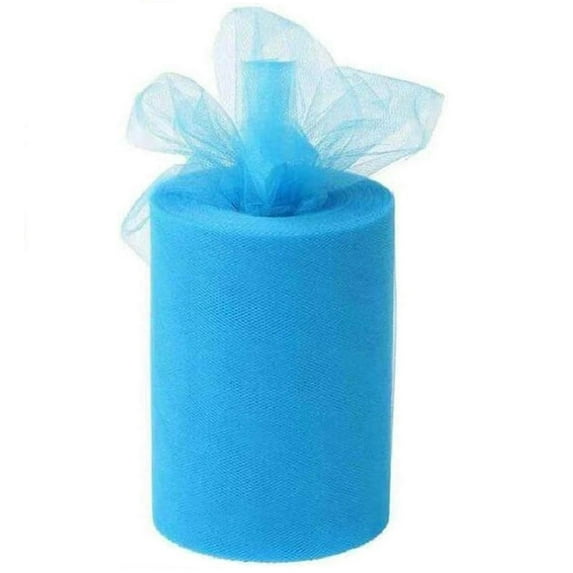 Turquoise Tulle Fabric - 6 Inches Wide X 100 Yards