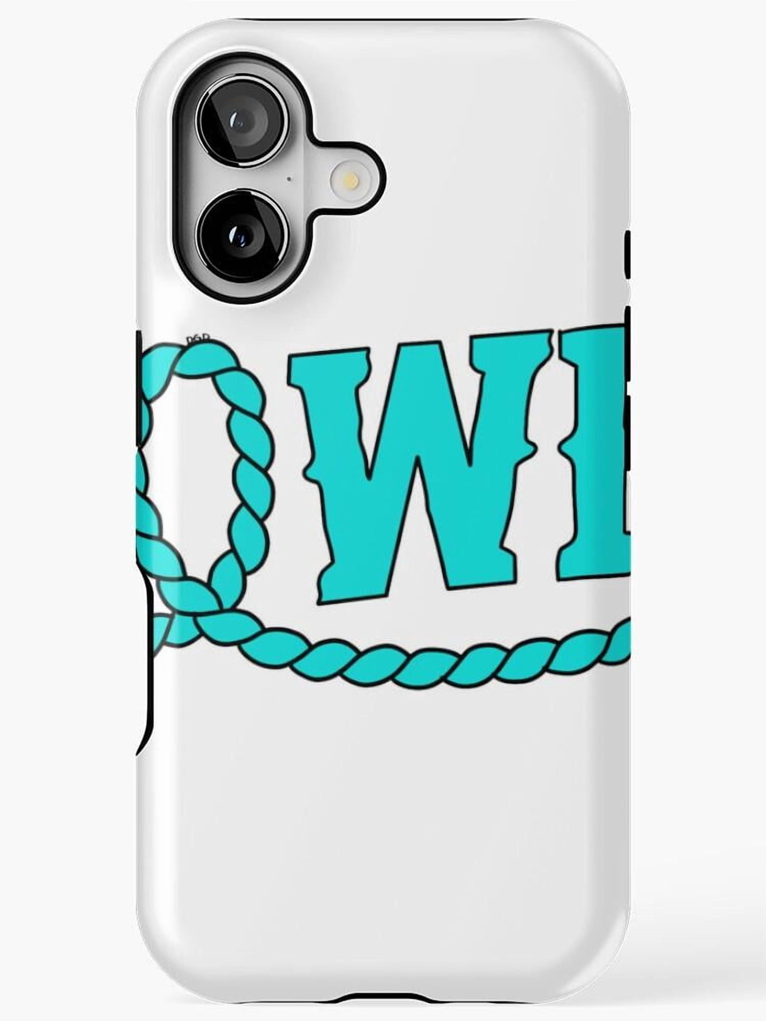 Turquoise Western Rope and Block Letter Tough iPhone Case ...