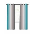 thumbnail image 1 of Turquoise White Grey Blackout Curtains 96 Inches Length, Gradient Country Minimalist Color Window Treatment Thermal Insulated Drapes for Bedroom Living Room 2 Panels 104x96 Inches, 1 of 8