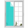 thumbnail image 1 of Turquoise Window Privacy Film, Modern Pure Turquoise Static Cling UV Sun Blocking Heat Control Window Tint Day and Night, Non-Adhesive Reusable One Way Windows Privacy Cover 17.7''x78.7'', 1 of 7