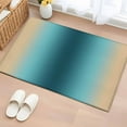 thumbnail image 1 of Turquoise Yellow Ombre Bathroom Rug Washable 2x3 Entryway Rug Non Slip Farmhouse Modern Gradient Art Front Door Mat Low Pile Indoor Doormat Throw Floor Carpet for Kitchen Bedroom Entrance, 1 of 8