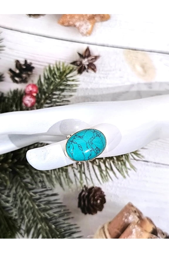 Turquoise ring, Men turquoise ring, Turquoise silver ring, Dainty turquoise ring, Turquoise oval ring, Turquoise ring men, Handmade Ring